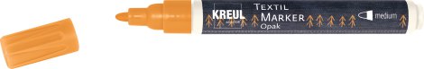 Kreul 92762 Javana Texi Mäx Penna Per Tessuti Opaca | Punta Rotonda 2-4 Mm | Arancione | Scrive Su Tessuti Chiari E Scuri - 3