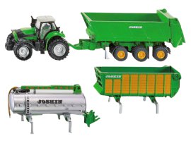 SIKU Traktor Deutz 3 Anhänger 1848