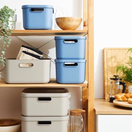 ROTHO Aufbewahrungsbox Albu LGT Horizontblau