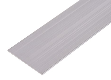 ALBERTS BA-Profil Aluminium Flach Natur 2 m, 80x3 mm