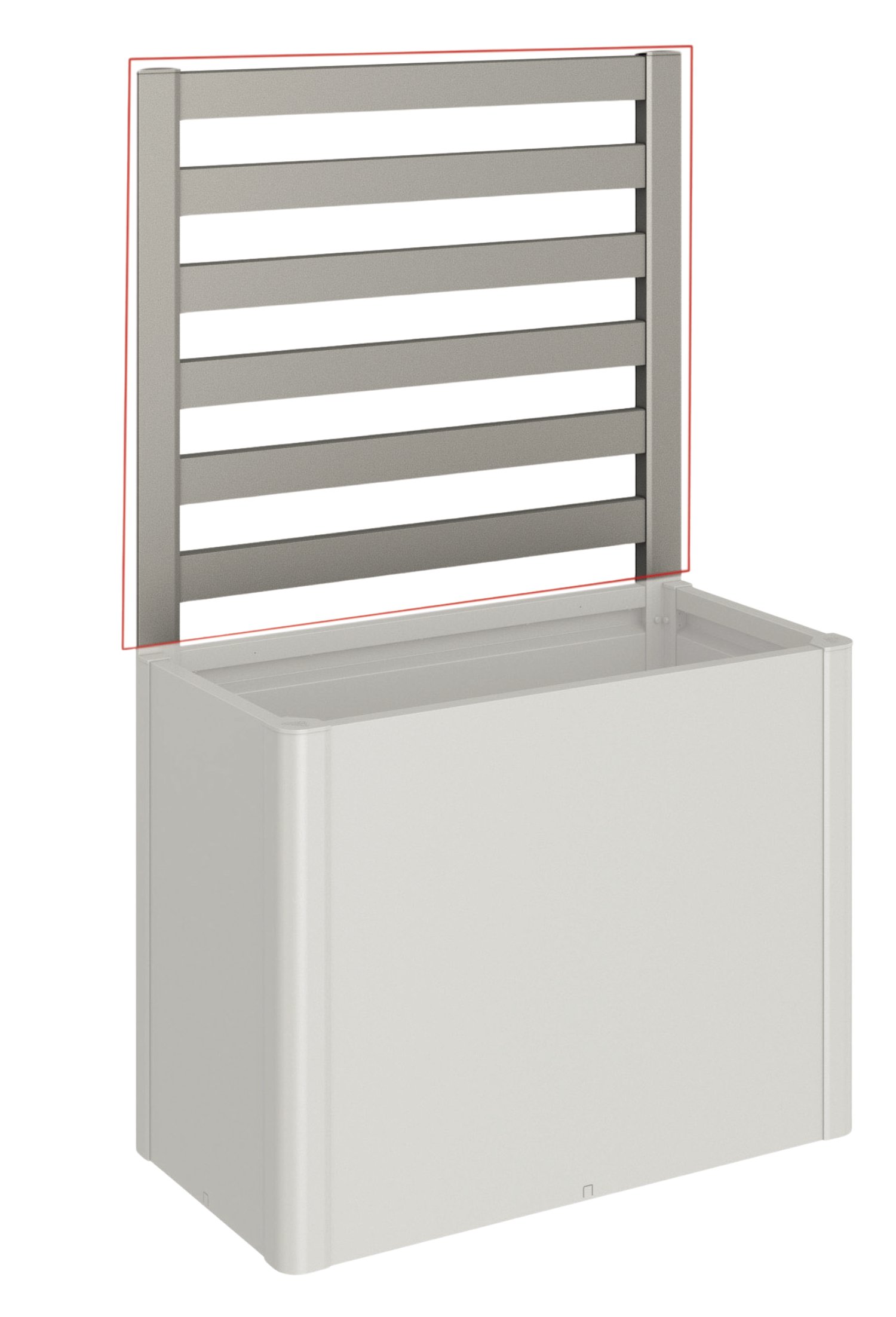 BIOHORT Rankgitter für Seite, quarzgrau-metallic