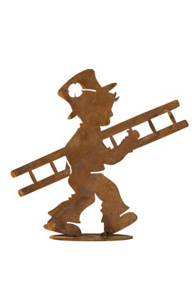 Kaminkehrer Bring mir Glück auf Bodenplatte 20 cm