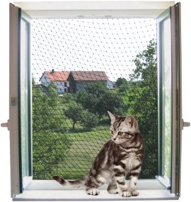 Katzenschutznetz transparent