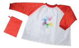 DONAU Kinder-Malschürze Girl Rot