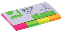 Q-Connect Indexmarker Neon 50 Blatt 20x50 mm