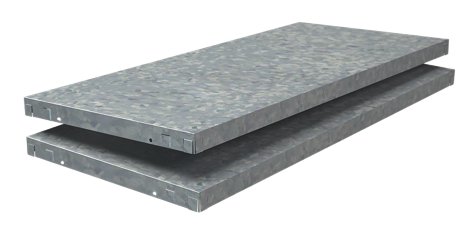 SCHULTE REGALWELT Steckfachboden verzinkt 80x35 cm, 2 Stk.