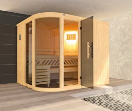 WEKA Designsauna Sara Gr. 2 mit Dampfbad