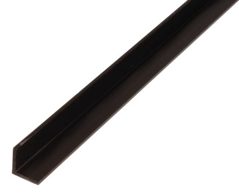 ALBERTS Winkelprofil Schwarz 2 m, 10x10x1 mm