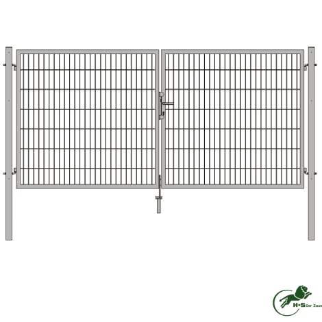 H+S Tor ULI 6040 ZH: 1,00 m / Tor-Breite: 3145 mm Aluminium