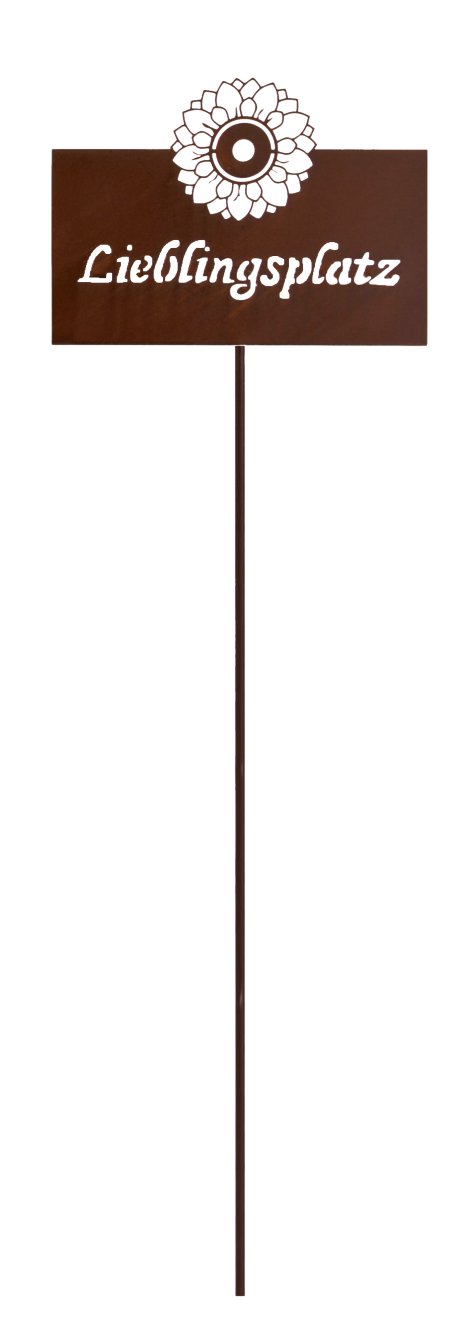 KENT LIVING Gartenstecker Lieblingsplatz Rost 30x115 cm (BxH)