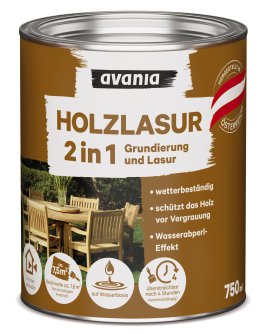 AVANIA Holzlasur 2in1 Nussbaum