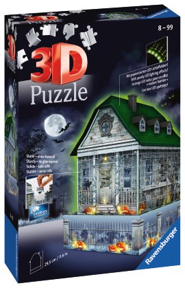 RAVENSBURGER Puzzle Gruselhaus bei Nacht