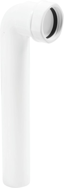 CORNAT Rezyklat Winkel-Anschlussrohr 90°, ø 40 mm, 250 mm, grau