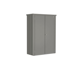 BIOHORT Terrassenschrank Romeo High, Quarzgrau-Metallic