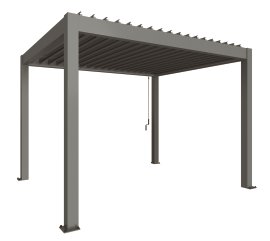 BIOHORT Pergola Quarzgrau-Metallic
