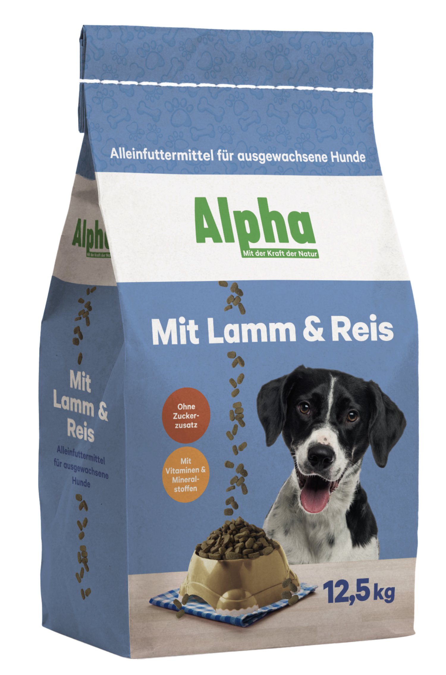 ALPHA Hundenahrung Lamm und Reis 12,5 kg