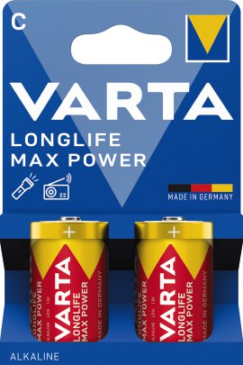 VARTA Batterie Longlife Max Power C Blister 2er