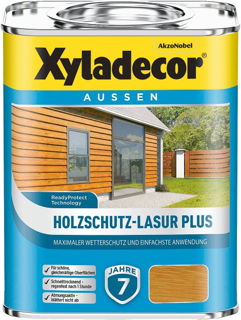 XYLADECOR Holzschutz-Lasur Plus Nussbaum 0,75 l