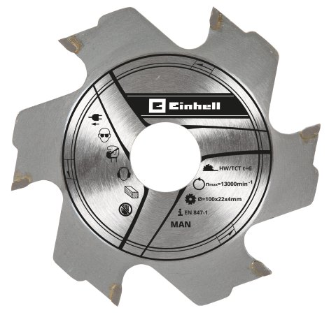 EINHELL Fräserblatt 6" 100x22x4 mm