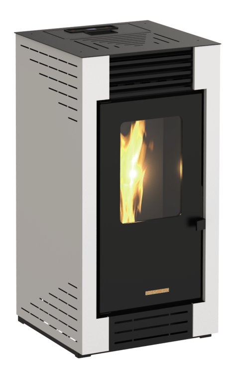 BLAZE Pelletofen Poly Weiß