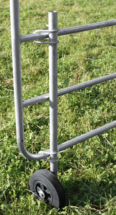 Stützrad für Weidetore