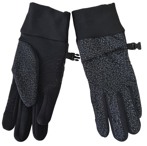 Softshell-Handschuhe OneSize Grau/Schwarz