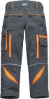 WERKSTOFF Bundhose Profi Kinder Grau/Orange 110/116