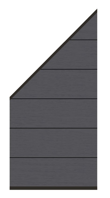 Sichtschutz-Anschlusselement System 90x180/90 cm