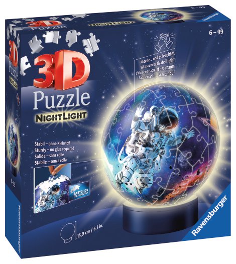 RAVENSBURGER Puzzle Nachtlicht Astronauten im Weltall
