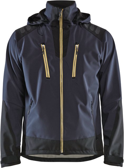 Daunenjacke store dunkelblau Gold L