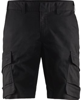 BLÅKLÄDER Herren Industrie Shorts Stretch Schwarz 62