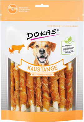 DOKAS Hundesnack Kaustange mit Hühnerbrust, 200 g