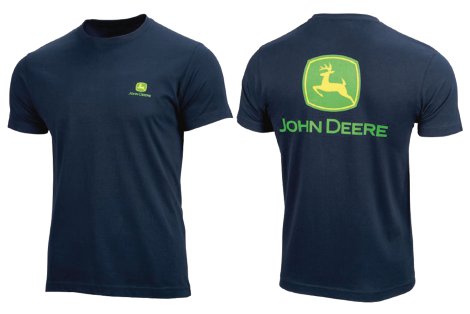 John Deere T-Shirt dunkelblau XS