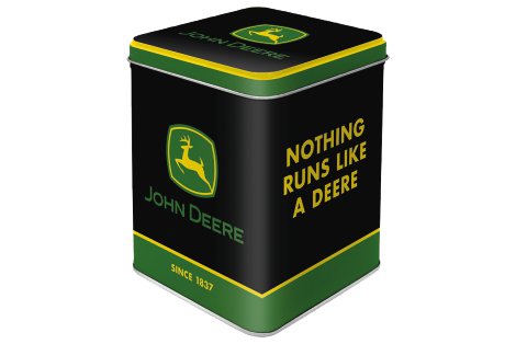 John Deere Teedose "Logo Schwarz"