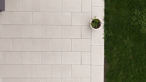 EBENSEER Gartenplatte Exklusiv Granithell 59,7x39,7x3,5 cm (LxBxH)