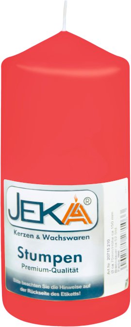 JEKA Stumpenkerze Rosso 70x150 mm (ØxH)