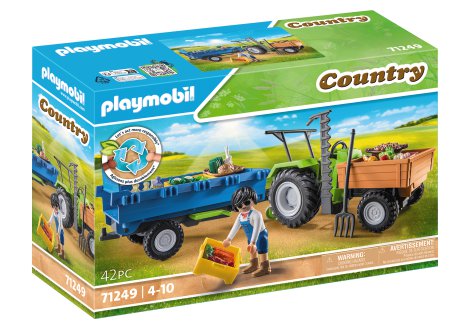 PLAYMOBIL® Traktor mit Hänger