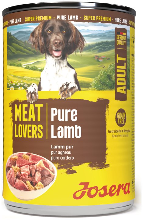 JOSERA DOG Hundenassfutter Meat Lovers Lamm Pur 400 g