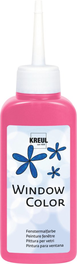 KREUL Fenstermalfarbe Leucht-Pink 80 ml