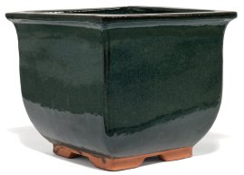 Pflanztopf Quadrat Han Leaf Grün