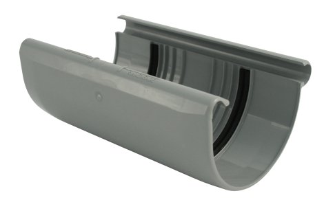 Rinnenverbinder aus Kunststoff Grau NW 100 mm