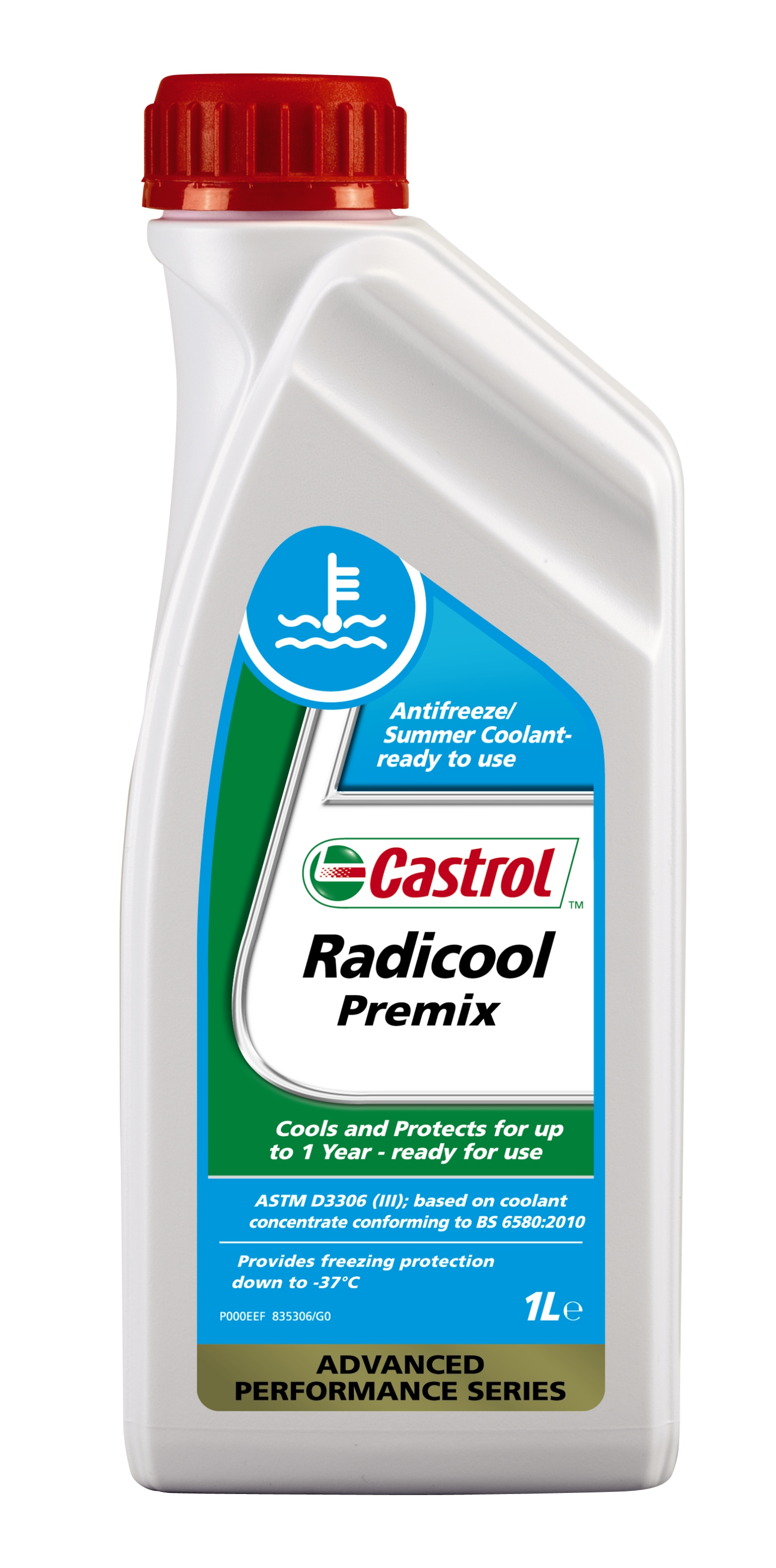 CASTROL Radicool Premix 1L, Kühlerfrostschutz Fertiggemisch