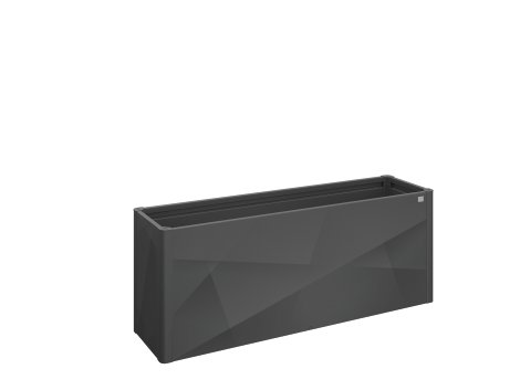 BIOHORT Hochbeet XDesign 2x0,5 m Dunkelgrau-Metallic 201x53x77 cm (BxTxH)