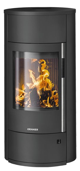 ORANIER Kaminofen Polar Neo Vantage W+ II Stahl Schwarz 6,5 kW