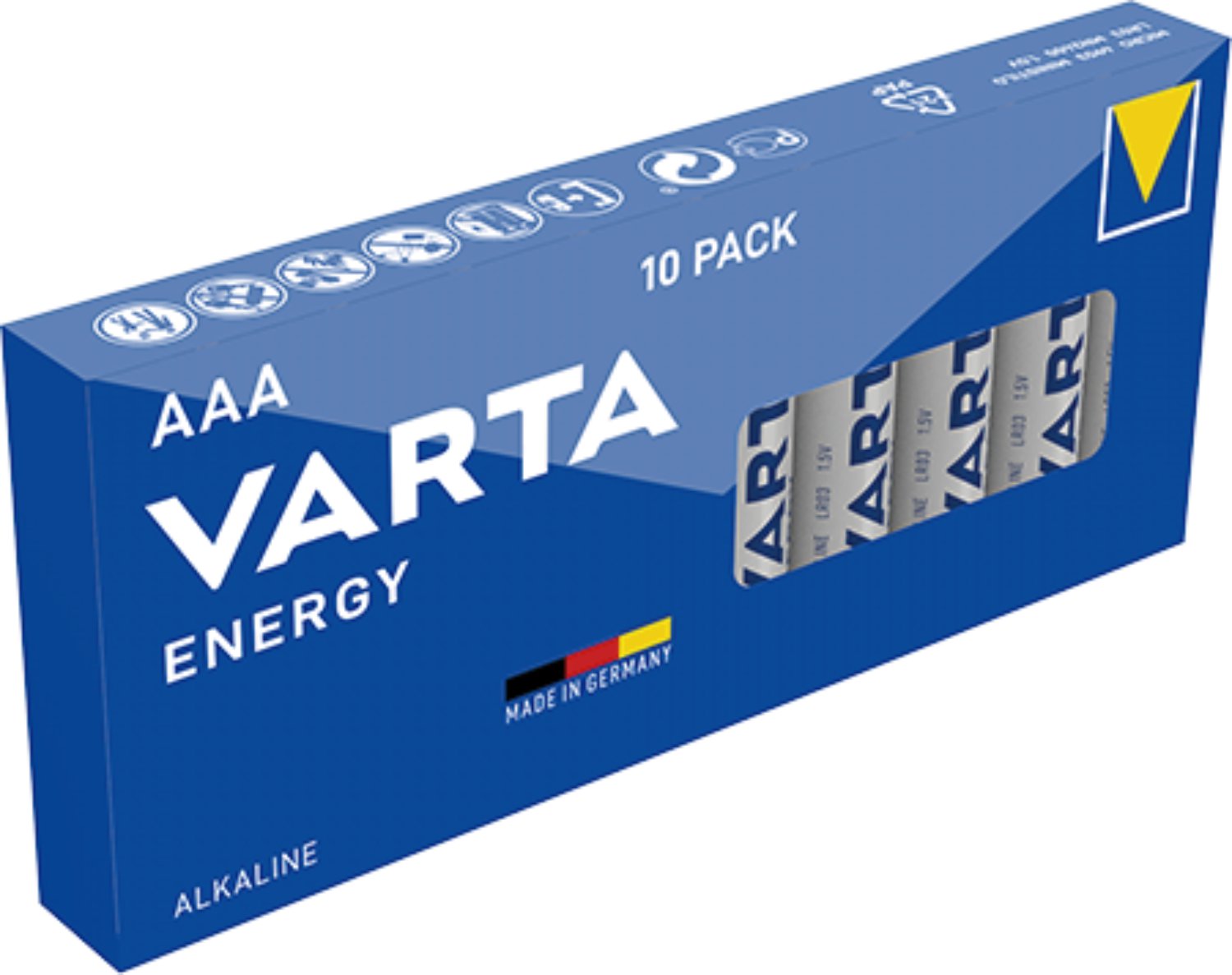 VARTA Alkaline Batterie Energy AAA Micro LR03 10er Pack
