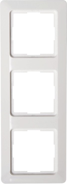 KOPP UP-Abdeckrahmen Milano 3-fach Weiß