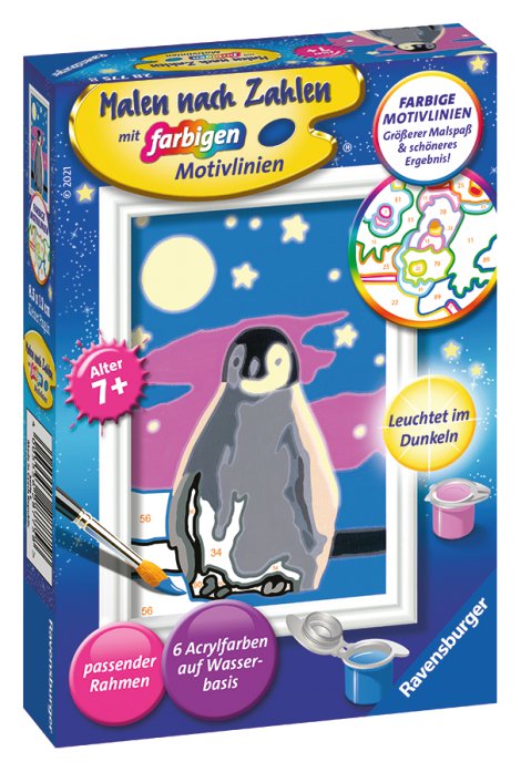 RAVENSBURGER Malen nach Zahlen Kleiner Pinguin