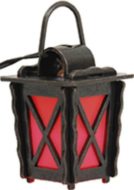 Laterne Metall LED Rot 4 cm