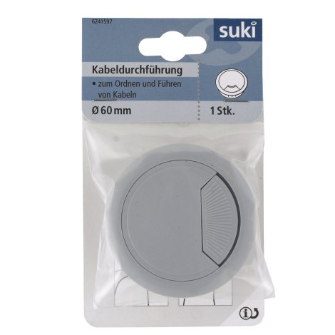 SUKI Kabeldurchführung Kunststoff Grau Ø 60 mm 1 Stk.