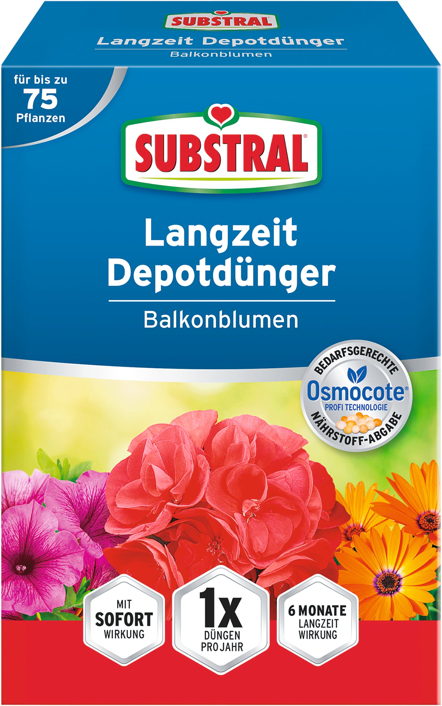 SUBSTRAL® Langzeit Depotdünger für Balkonblumen